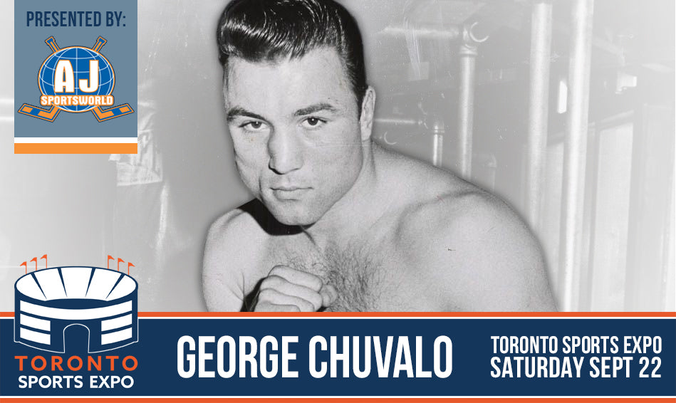 George Chuvalo - A.J. Sports World - Toronto Sports Expo Signing