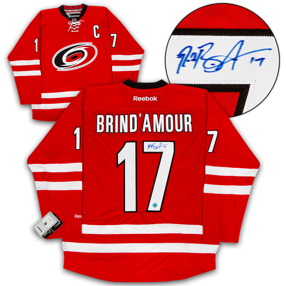 Authentic Autographed Rod BrindAmour Carolina Hurricanes Memorabilia Premier Hockey Jersey