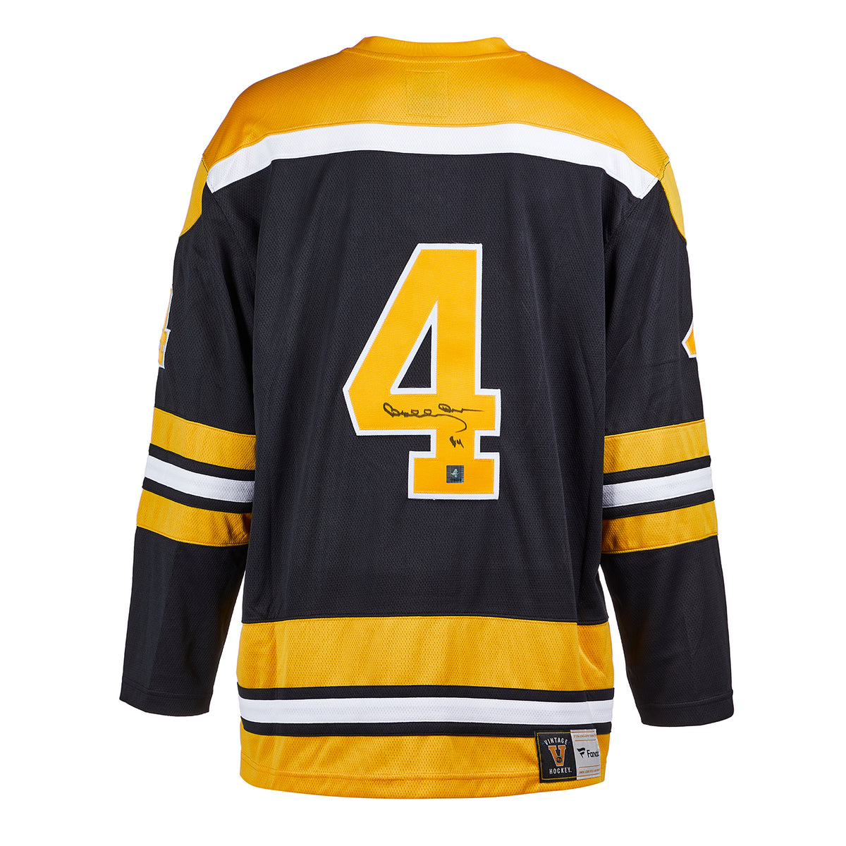 BOBBY ORR Autographed Boston Bruins Mitchell & Ness Black Jersey