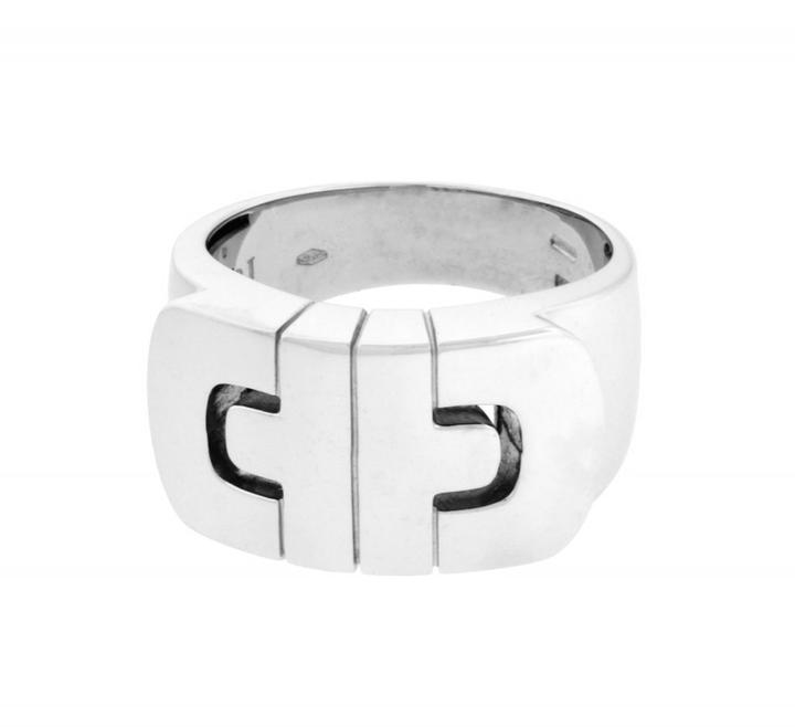 bulgari parentesi white gold ring