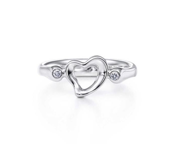 tiffany and co open heart ring