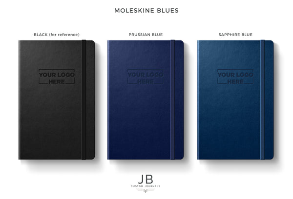 Moleskine Sapphire Blue and Moleskine Prussian Blue