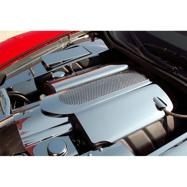 Fits Corvette C6 2005-2007 LS2 Stainless 2 Pc INTAKE PLENUM COVER engine chrome