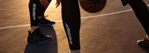 Bracelayer Knee Brace Compression Pants Basketball Bball