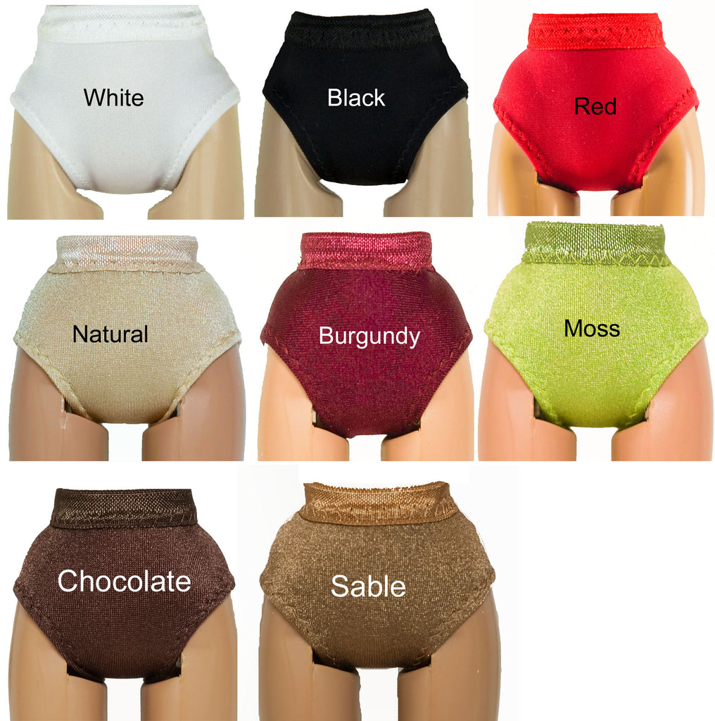 Basic Doll Panties for 15" - 16" Fashion Dolls - Gene - Princess Diana - Twiggy - Vita - Tyler - Ellowyne - Sybarite - Jamie Show - Popovy Sisters - 16" Fashion Royalty - 16" Poppy Parker