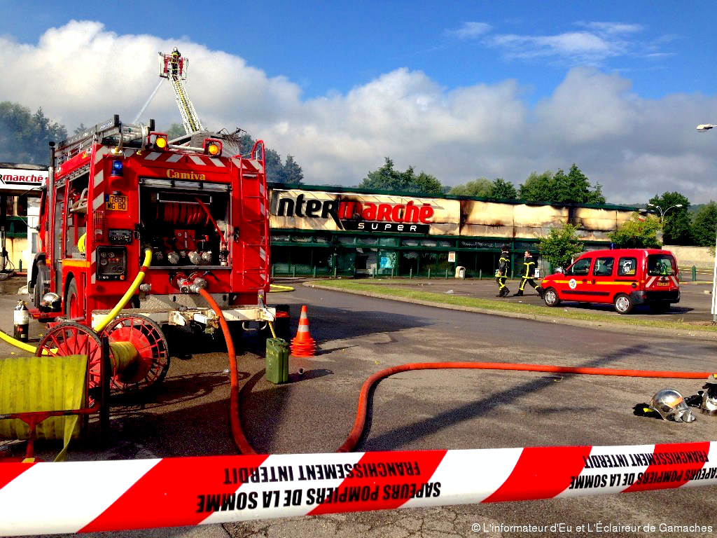 Incendie supermarché