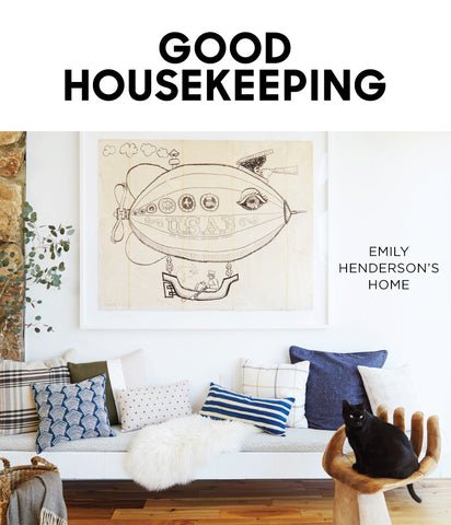 Emily Henderson's Home in Good Housekeeping Magazine with Jillian Rene Decor Pillows