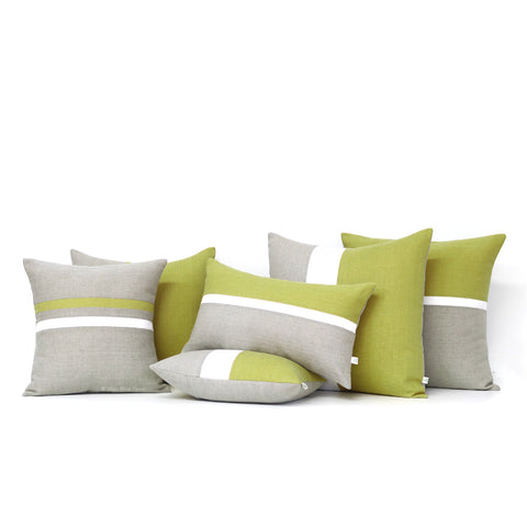 As seen in GQ Magazine, Linden Green Pillows by Jillian Rene Decor