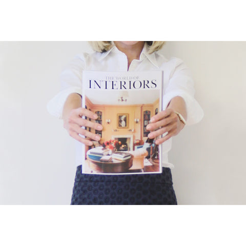 As seen in The World of Interiors Magazine: Colorblock Pillows Jillian Rene Decor 