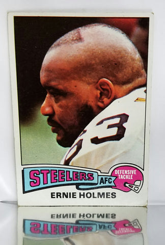 1975 Topps # 328 Ernie Holmes ROOKIE CARD, "Fats", Deceased 2008, Pittsburgh Steelers, EX+