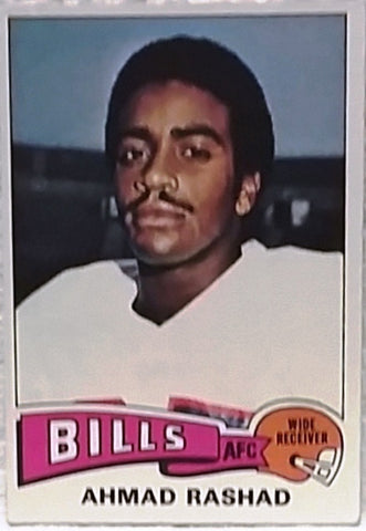 1975 Topps #115 Ahmad Rashad, WR, Buffalo Bills, Graded NM