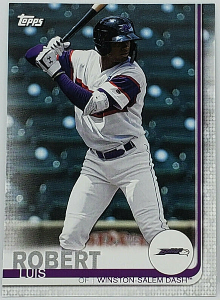 Baseball Slabbed Rookie Cards Luis Robert 2019 Topps #102 Pro Debut Rookie Card PGI 10