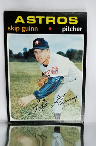 1971 Topps RARE HIGH # 741 Skip Guinn, Pitcher, Houston Astros, EX-NM+