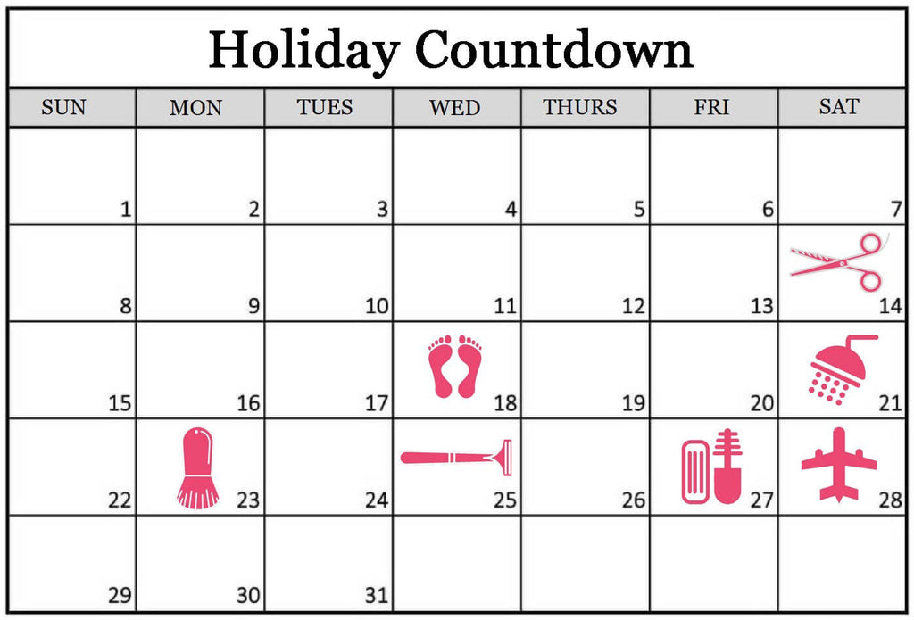pre holiday beauty tips schedule
