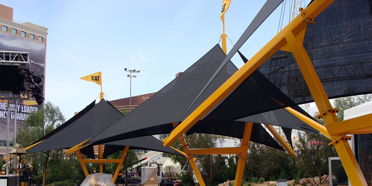 Sail Shade Structures for CAT, Inc.