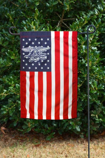 American Flag With Navy Seal Trident In Stars Udt Seal Store