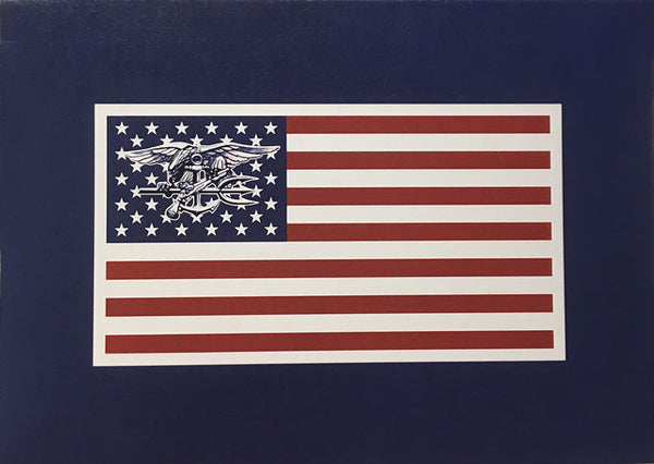 Trident Flag Note Cards Udt Seal Store