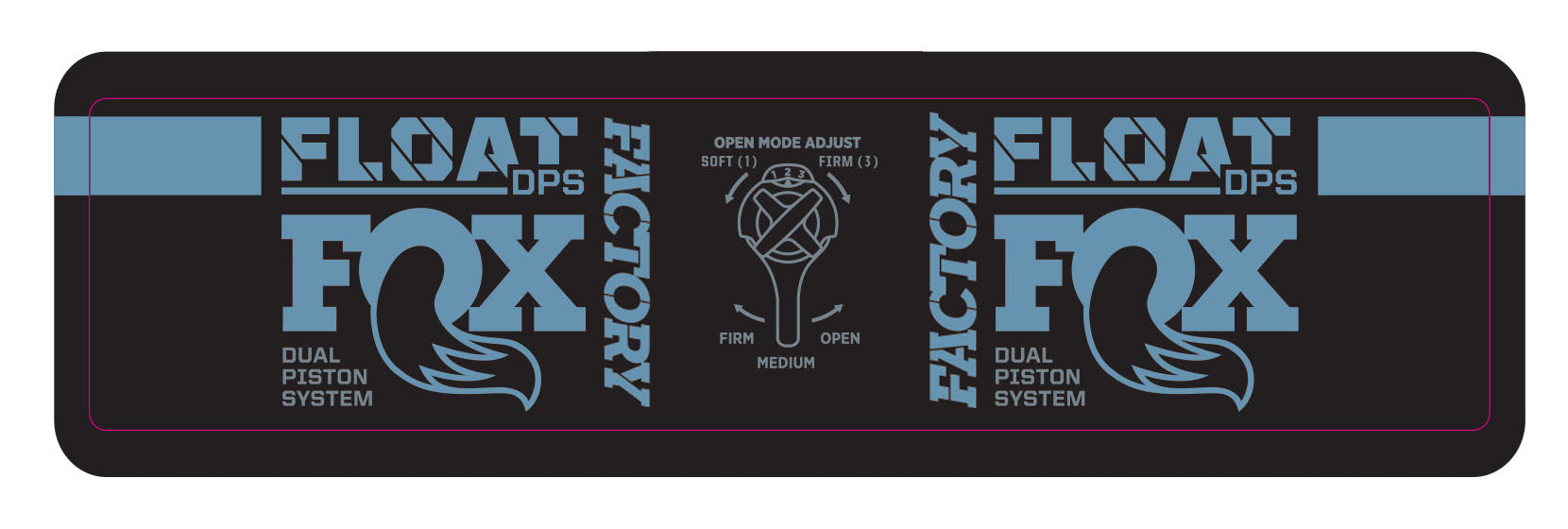 Fox DPS Rear Shock Style Sticker Decal Sets DH Enduro Purple