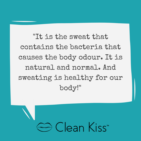 clean Kiss natural deodorant for body odour protection