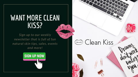 follow clean kiss natural skincare on social media
