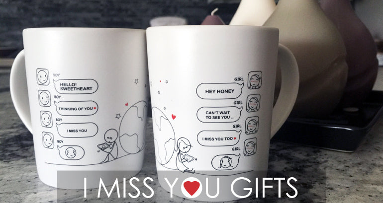 BoldLoft I Miss You Gifts for Long Distance Love Couples