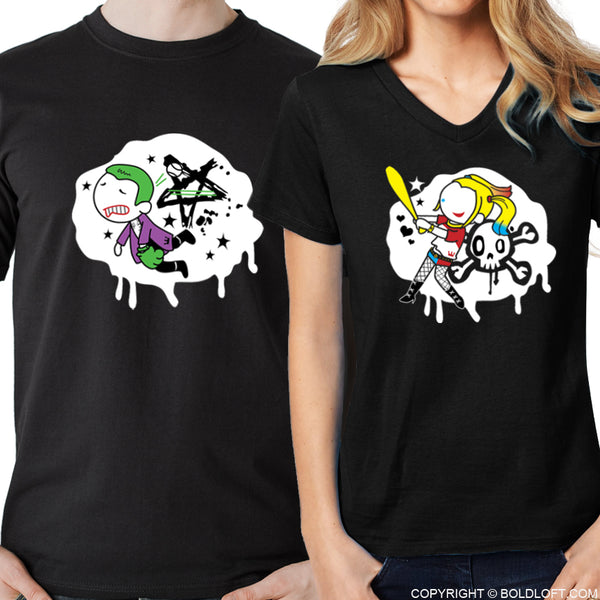 kærlighed Hula hop Royal familie My One & Only Madness Couple Shirts-Joker & Harley Quinn Shirt-Superhero  Gift – BOLDLOFT