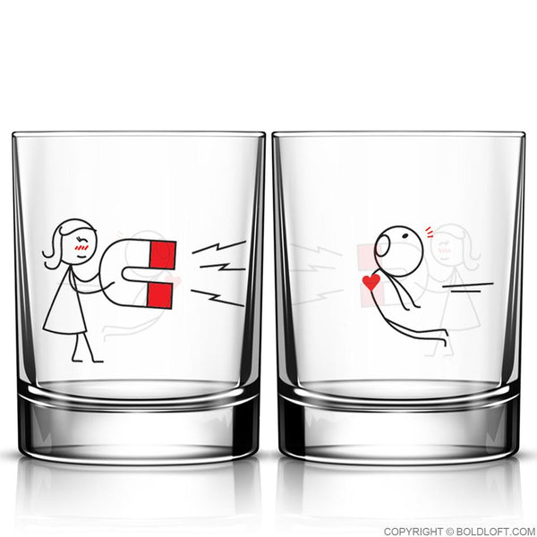 You're Irresistible™ Couple Drinking Glass Set