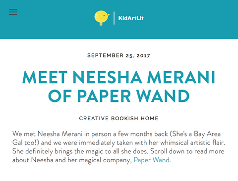 interview with Neesha at PaperWand.com