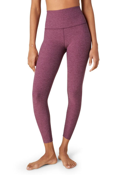 High Waist Midi Legging - Pale Plum Heather High Waist Midi Legging - Pale Plum Heather