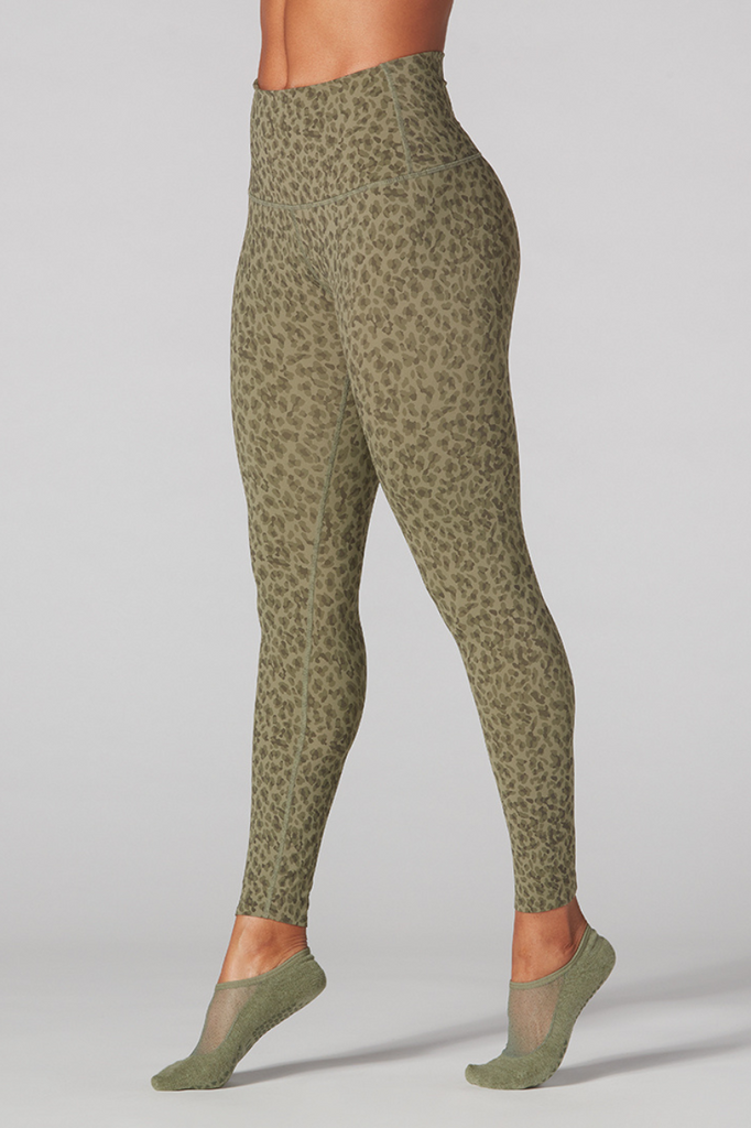 Tavi Noir High Waisted 7/8 Legging - Olive Leopard