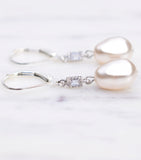 Deco Inspired Pearl Drop Earrings - Katherine Swaine