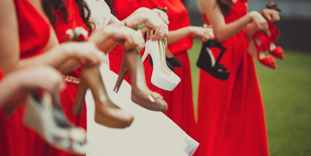 Bridesmaids wedding shoes