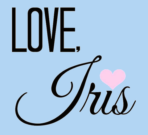 Love iris flats