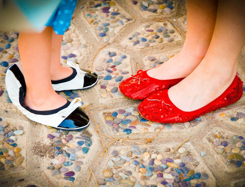 Red Sequin flats