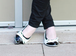 White foldable flats