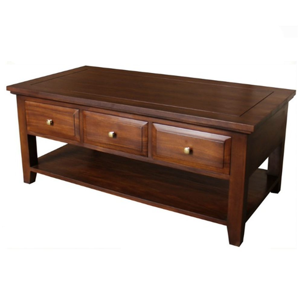 The New Yorker Solid Mahogany Coffee Table | Serendipity Home 