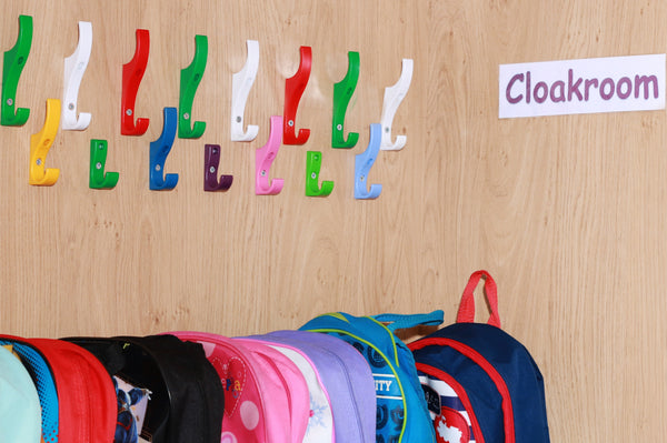 Toughooks are plastic coat hooks for nurseries and schools