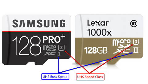 micro sd cards - Buss Seed & UHS Speed Class disks