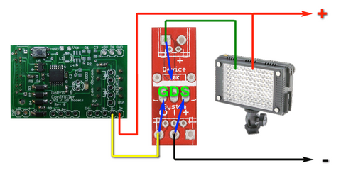 Using a MOSFET to control an LED light