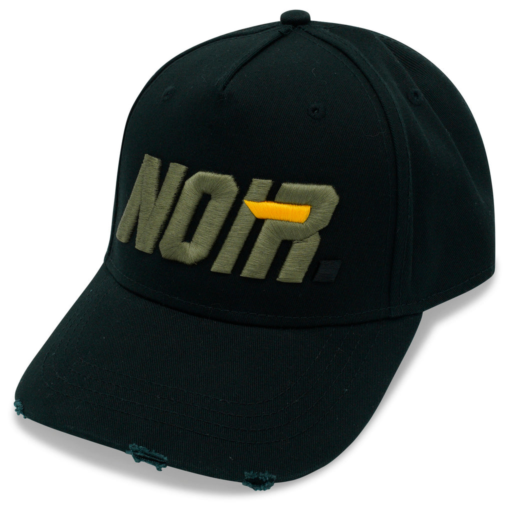 LA VITESSE DISTRESSED TRUCKER | BLACK KHAKI