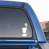 Exclamation Point Sticker for Cars and Trucks On A 2016 Toyota Tundra