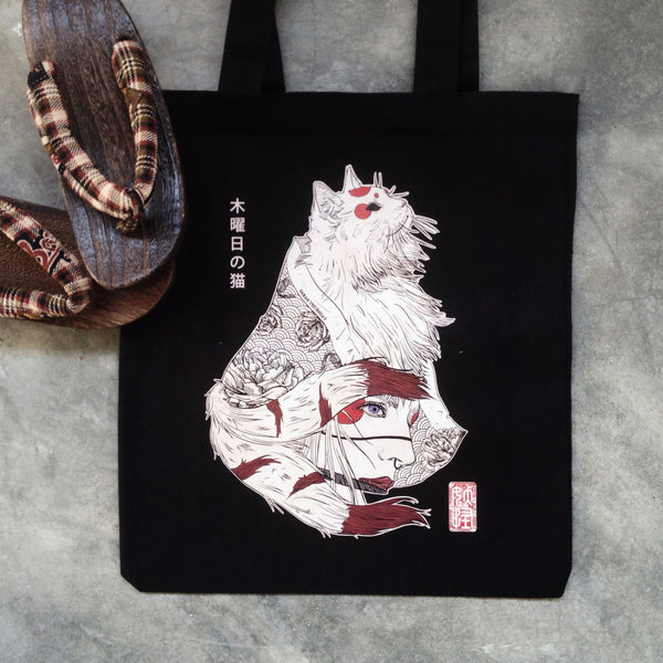 「木曜日の猫」"Neko" Premium Totebag