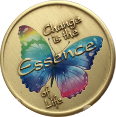 Color Change Is The Essence Of Life Butterfly Medallion
