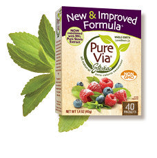 Pure Via Stevia Sweetner - 40 packets