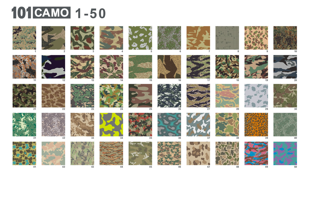 101 Camo - Seamless camouflage patterns – Article Reform