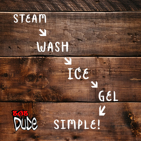 Steps to Clear Skin - Steam, Wash, Ice, Gel, Simple!