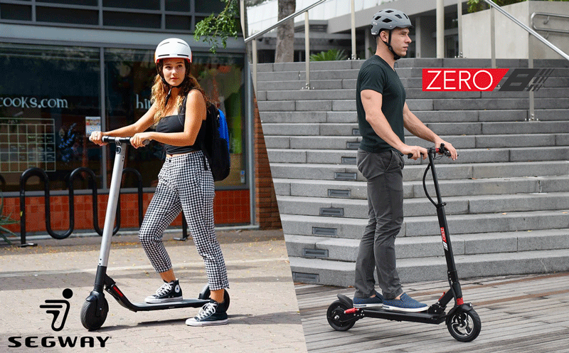 comparison segway es2 zero 8 electric scooter