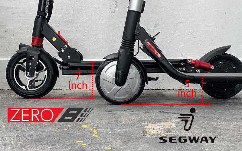 deck height es2 zero8 electric scooter