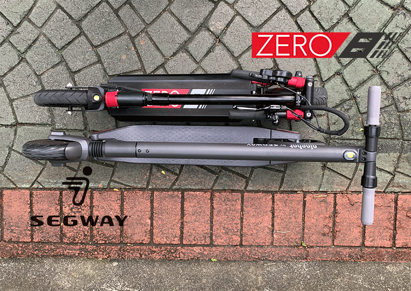 top view electric scooter comparison segway es2 zero 8