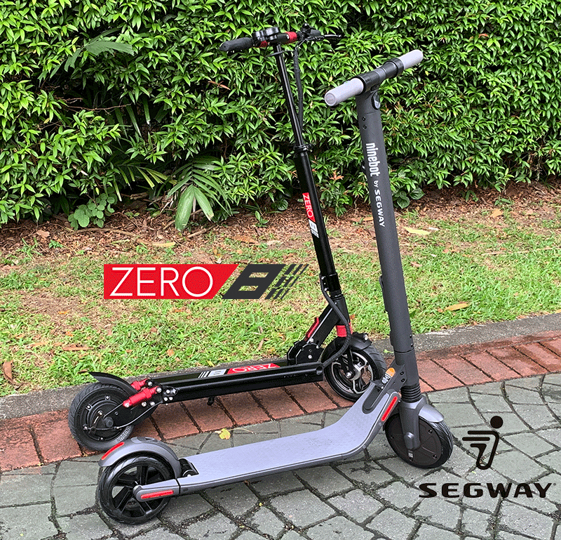 electric scooter comparison segway es2 zero 8 full body view